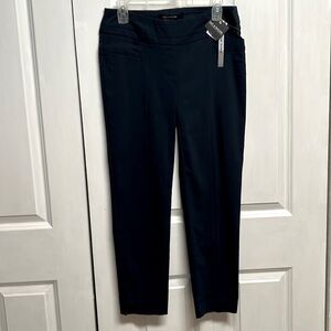 Zac & Rachel Navy Blue Mid Rise Slim Ankle Crop Pants Size 6 NWT